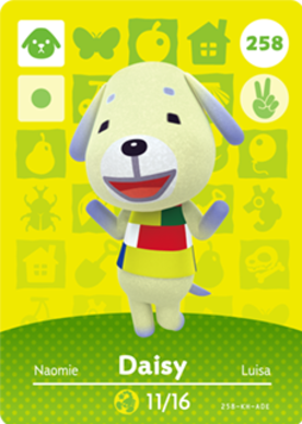 Daisy Animal Crossing Amiibo Card - Animal Crossing Cards - Series 3