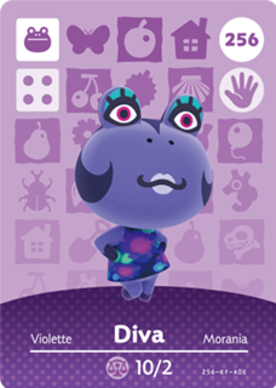 Diva Animal Crossing Amiibo Card - Animal Crossing Cards - Series 3