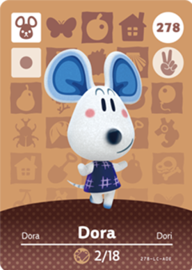 Dora Animal Crossing Amiibo Card - Animal Crossing Cards - Series 3