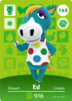 Ed Animal Crossing Amiibo Card - Animal Crossing Cards - Series 2