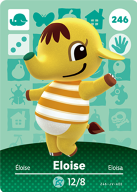 Eloise Animal Crossing Amiibo Card - Animal Crossing Cards - Series 3