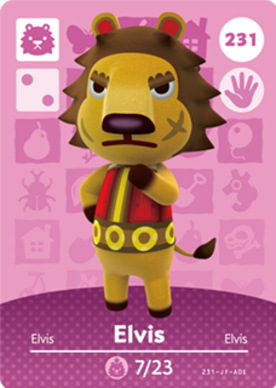 Elvis Animal Crossing Amiibo Card - Animal Crossing Cards - Series 3