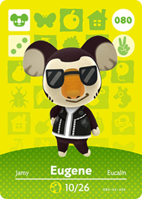 Eugene Animal Crossing Amiibo Card - Animal Crossing Cards - Series 1