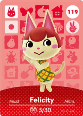 Felicity Animal Crossing Amiibo Card - Animal Crossing Cards - Series 2