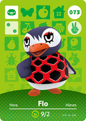 Flo Animal Crossing Amiibo Card - Animal Crossing Cards - Series 1