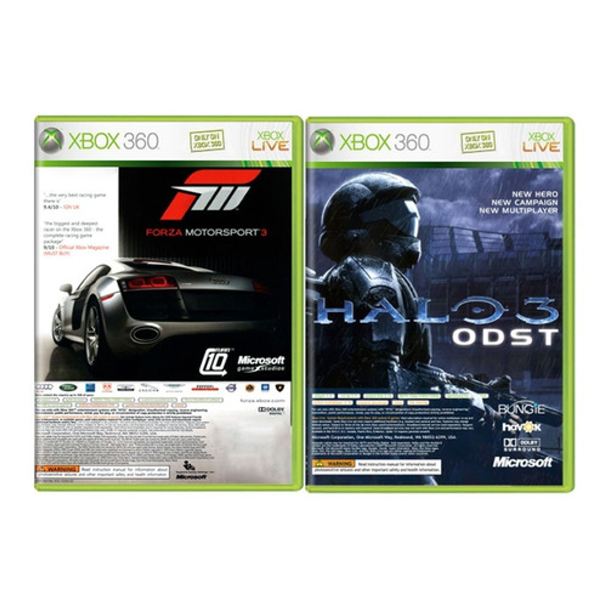 Halo 3: ODST & Forza Motorsport 3 - (Missing) (Xbox 360)