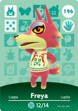 Freya Animal Crossing Amiibo Card - Animal Crossing Cards - Series 2