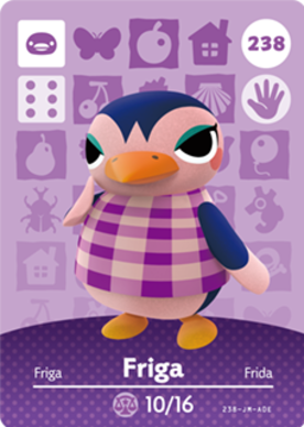 Friga Animal Crossing Amiibo Card - Animal Crossing Cards - Series 3