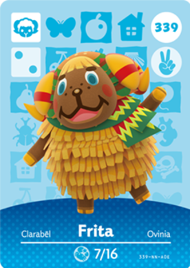 Frita Animal Crossing Amiibo Card - Animal Crossing Cards - Series 4