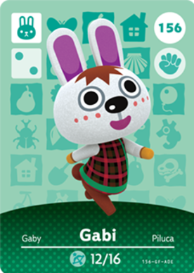 Gabi Animal Crossing Amiibo Card - Animal Crossing Cards - Series 2