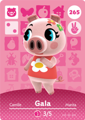 Gala Animal Crossing Amiibo Card - Animal Crossing Cards - Series 3