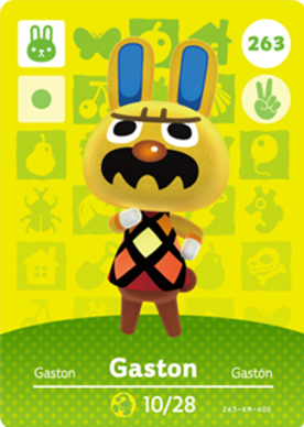 Gaston Animal Crossing Amiibo Card - Animal Crossing Cards - Series 3