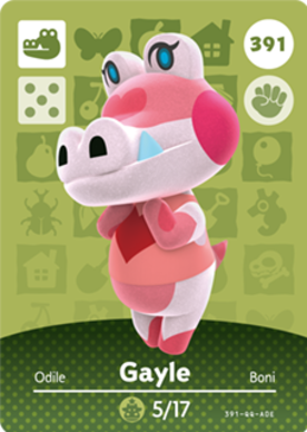 Gayle Animal Crossing Amiibo Card - Animal Crossing Cards - Series 4