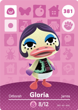 Gloria Animal Crossing Amiibo Card - Animal Crossing Cards - Series 4