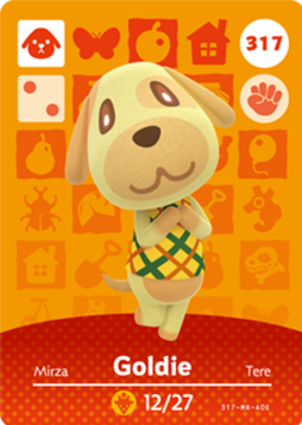 Goldie Animal Crossing Amiibo Card - Animal Crossing Cards - Series 4