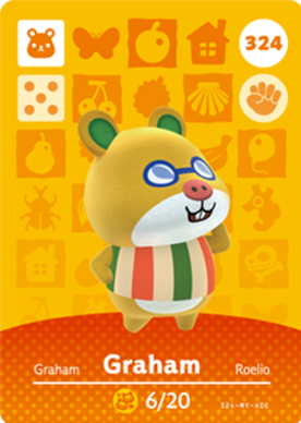 Graham Animal Crossing Amiibo Card - Animal Crossing Cards - Series 4