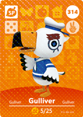 Gulliver Animal Crossing Amiibo Card - Animal Crossing Cards - Series 4