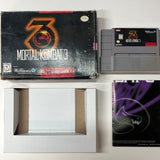 An image of the game, console, or accessory Mortal Kombat 3 - (CIB) (Super Nintendo)