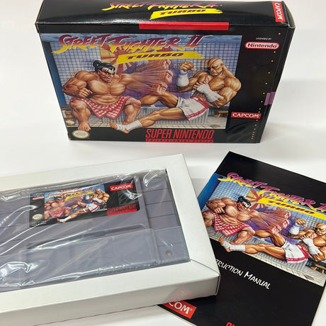 An image of the game, console, or accessory Street Fighter II Turbo - (CIB) (Super Nintendo)