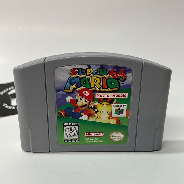 An image of the game, console, or accessory Super Mario 64 [Not for Resale] - (LS) (Nintendo 64)