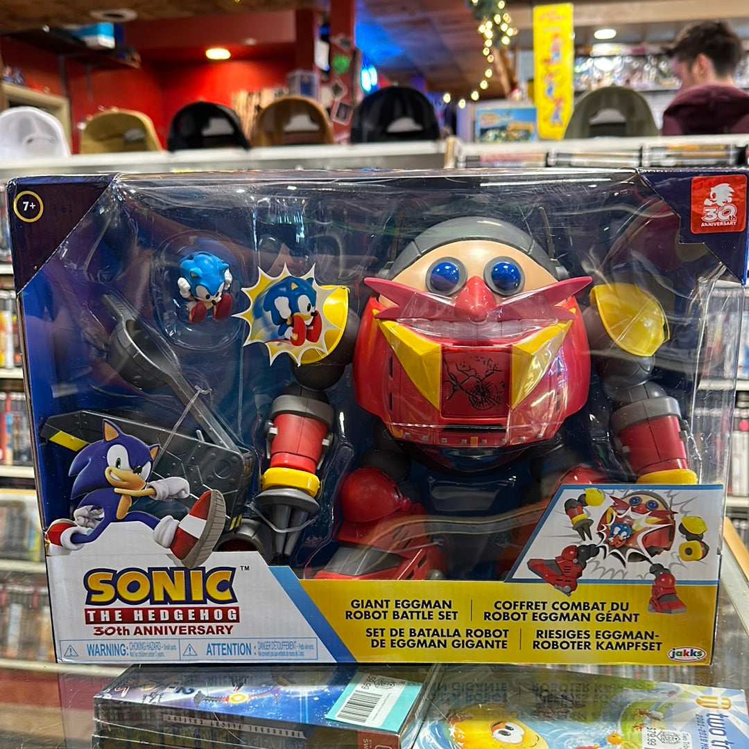 Jakks Sonic the Hedgehog Giant Eggman Robot Figura Juego de batalla Juguete 