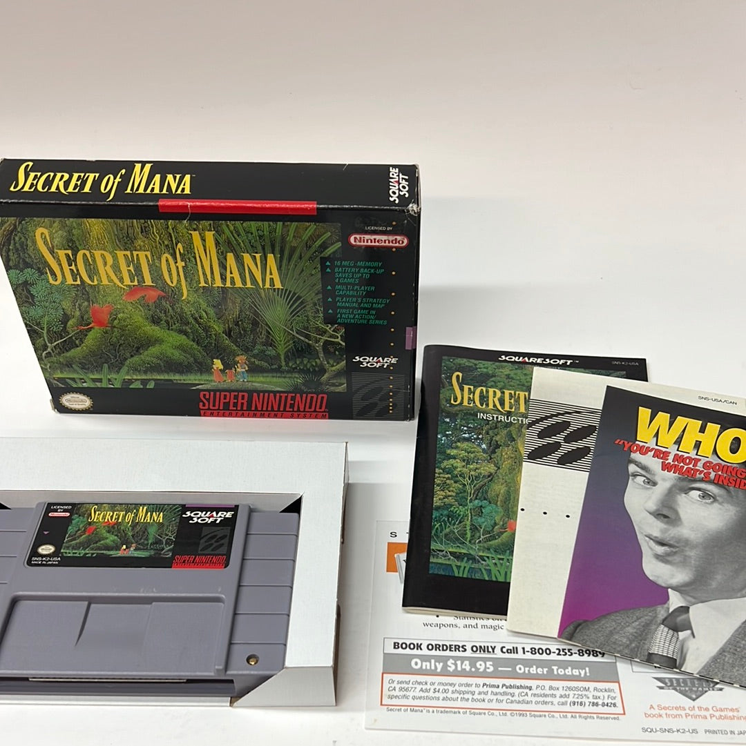 An image of the game, console, or accessory Secret of Mana - (CIB) (Super Nintendo)