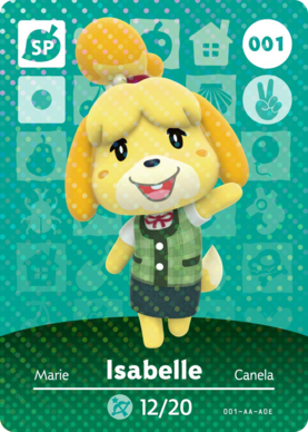 Isabelle Animal Crossing Amiibo Card - Animal Crossing Cards - Series 1