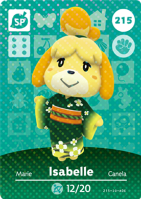 Isabelle Animal Crossing Amiibo Card - Animal Crossing Cards - Series 3