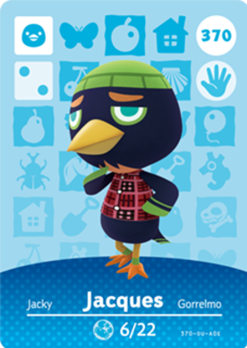 Jacques Animal Crossing Amiibo Card - Animal Crossing Cards - Series 4