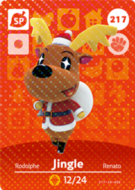 Jingle Animal Crossing Amiibo Card - Animal Crossing Cards - Series 3