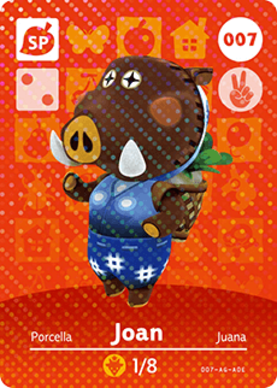 Joan Animal Crossing Amiibo Card - Animal Crossing Cards - Series 1