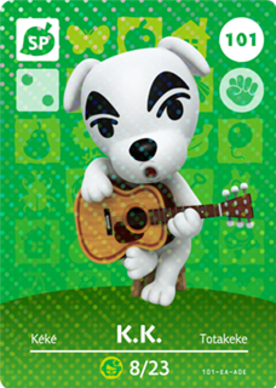 K.K. Slider Animal Crossing Amiibo Card - Animal Crossing Cards - Series 2