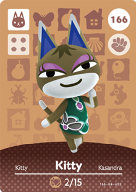 Kitty Animal Crossing Amiibo Card - Animal Crossing Cards - Series 2