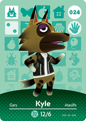 Kyle Animal Crossing Amiibo Card - Animal Crossing Cards - Series 1