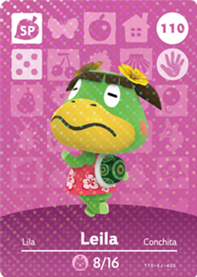 Leila Animal Crossing Amiibo Card - Animal Crossing Cards - Series 2