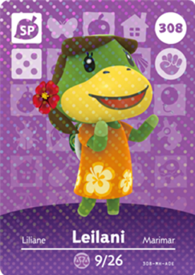 Leilani Animal Crossing Amiibo Card - Animal Crossing Cards - Series 4