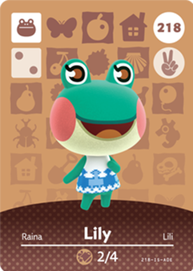 Lily Animal Crossing Amiibo Card - Animal Crossing Cards - Series 3