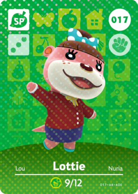 Lottie Animal Crossing Amiibo Card - Animal Crossing Cards - Series 1