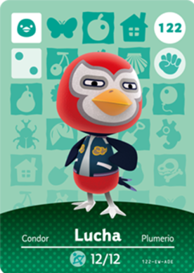 Lucha Animal Crossing Amiibo Card - Animal Crossing Cards - Series 2