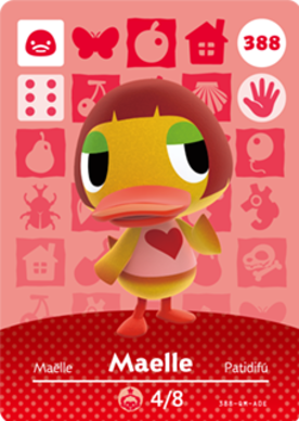 Maelle Animal Crossing Amiibo Card - Animal Crossing Cards - Series 4