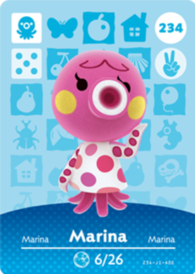 Marina Animal Crossing Amiibo Card - Animal Crossing Cards - Series 3