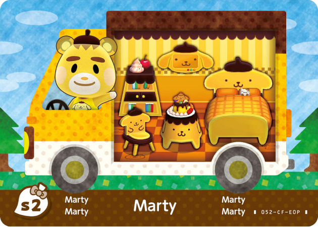 Marty Animal Crossing Amiibo Card - Animal Crossing x Sanrio Series