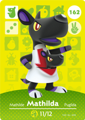 Mathilda Animal Crossing Amiibo Card - Animal Crossing Cards - Series 2