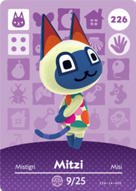 Mitzi Animal Crossing Amiibo Card - Animal Crossing Cards - Series 3