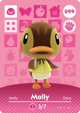 Molly Animal Crossing Amiibo Card - Animal Crossing Cards - Series 1