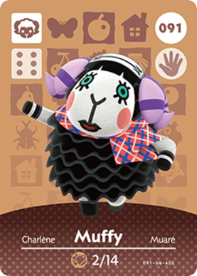 Muffy Animal Crossing Amiibo Card - Animal Crossing Cards - Series 1