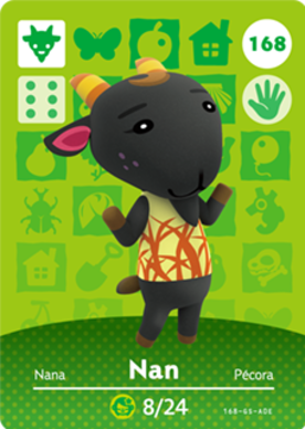 Nan Animal Crossing Amiibo Card - Animal Crossing Cards - Series 2