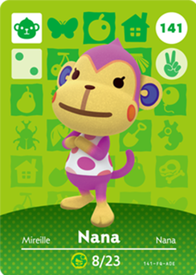 Nana Animal Crossing Amiibo Card - Animal Crossing Cards - Series 2