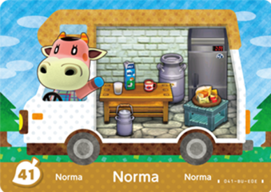 Norma Animal Crossing Amiibo Card - Animal Crossing Cards - New Leaf Welcome Amiibo Series