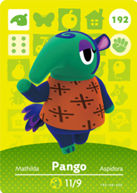 Pango Animal Crossing Amiibo Card - Animal Crossing Cards - Series 2